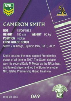 2018 ESP Traders #069 Cameron Smith Back